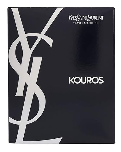 Yves Saint Laurent Kouros - Set de regalo para hombre (Eau De Toilette Spray, gel de baño y cabello)