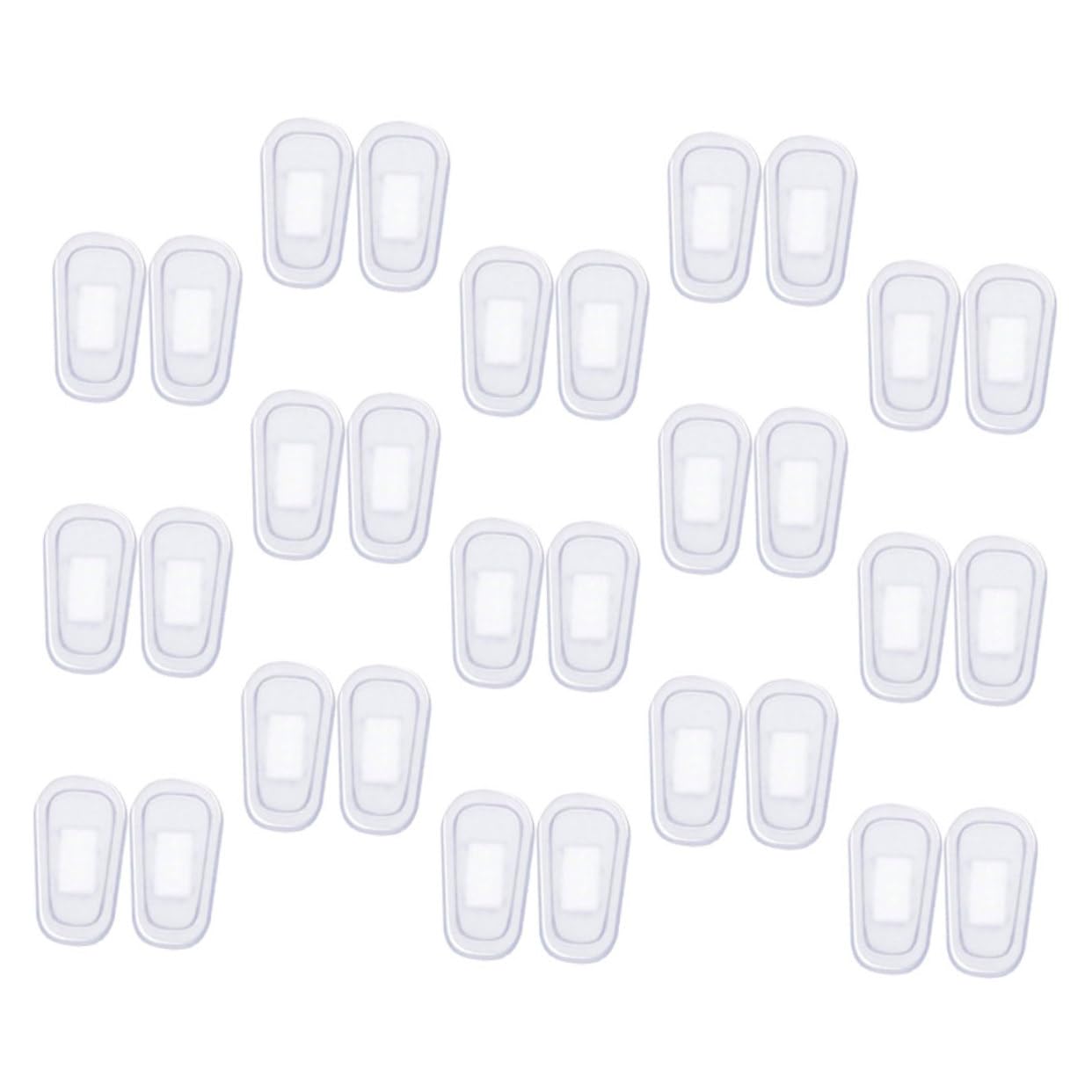 Healvian 5 Set Di Naselli Per Occhiali Accessori Cuscinetti in Silicone Morbido Per Occhiali Naselli Per Un Uso Confortevole 15 Paia * 5