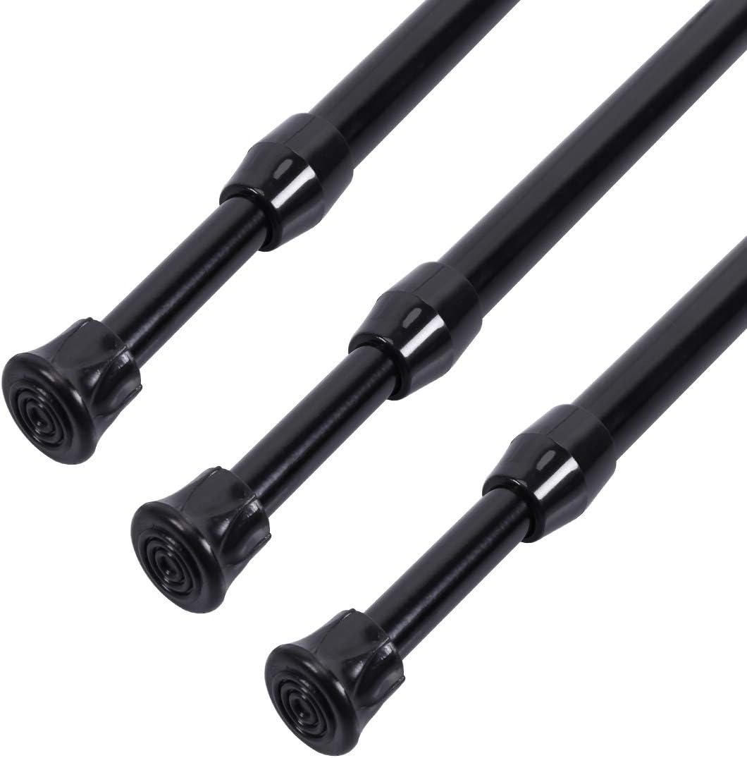 Tension Curtain Rod Cupboard Bars Extendable Spring Tension