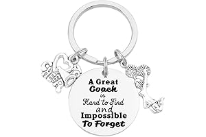 Silver Cheerleading Coach Keychain Thank You Gift For Cheerleader Coaches
