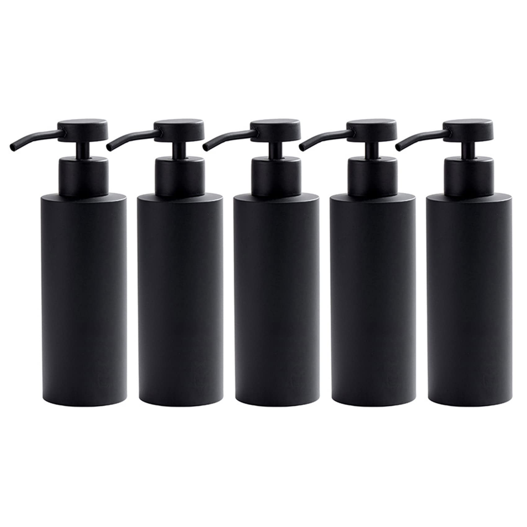 Hndhbfgrt 5X Hand Soap Dispenser-Stainless Steel Dish Bath Countertop Lotion Dispensers,Black Liquid Wash Brushed Metal