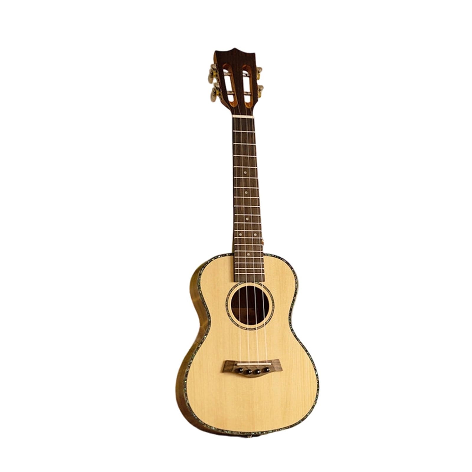Ukelele Para Principiantes De 23 Pulgadas Con Reposabrazos Y Acabado En Madera Natural Ukelele