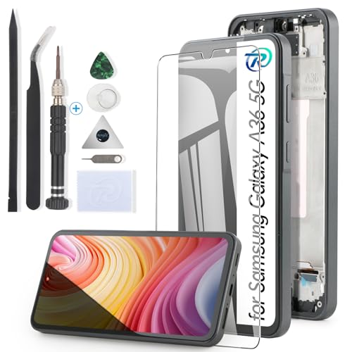RongZy Écran LCD de rechange pour Samsung A36 5G A36 5G A336 A366B SM-A366B SM-A366E avec kit...