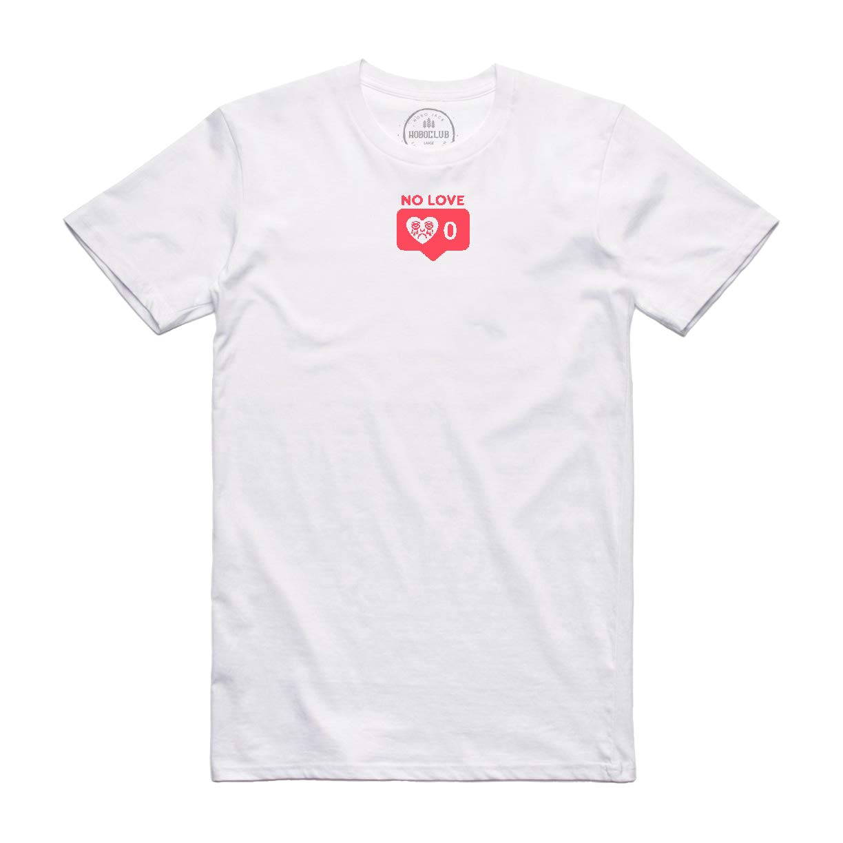 Hobo Jack Men's White - No Love Tee T-Shirt (Xl)