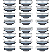 24 Stk Rasierklingen für Mach 3, Ersatzklingen für Nassrasierer Herren Rasierklinge Kompatibel mit Gillette Klingen, Rasierer Klingen Kompatibel für Mach 3