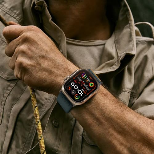 Image of Suitisbest Straps Compatible for Apple Watch Ultra 3 Strap 49 /46 /45 /44 /42 /41 /40 /38mm, Stretchy Nylon Sport Loop Strap with S-Hook for Apple Watch Ultra 3 /2 /1 SE3 Series 11 10 9 8 7 6 5 4【Band only】