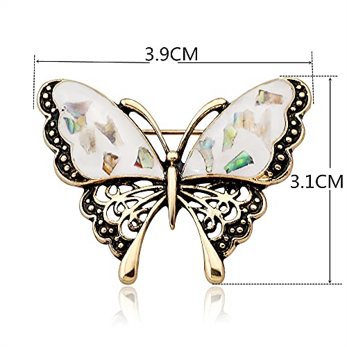 Image of Butterfly Brooch pins Women Enamel Insect Pin Lapel Pin Safety Pin