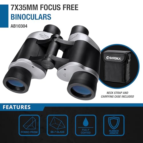 Binoculares Barska Focus Free 7x35 Compactos para Adultos miniatura 2