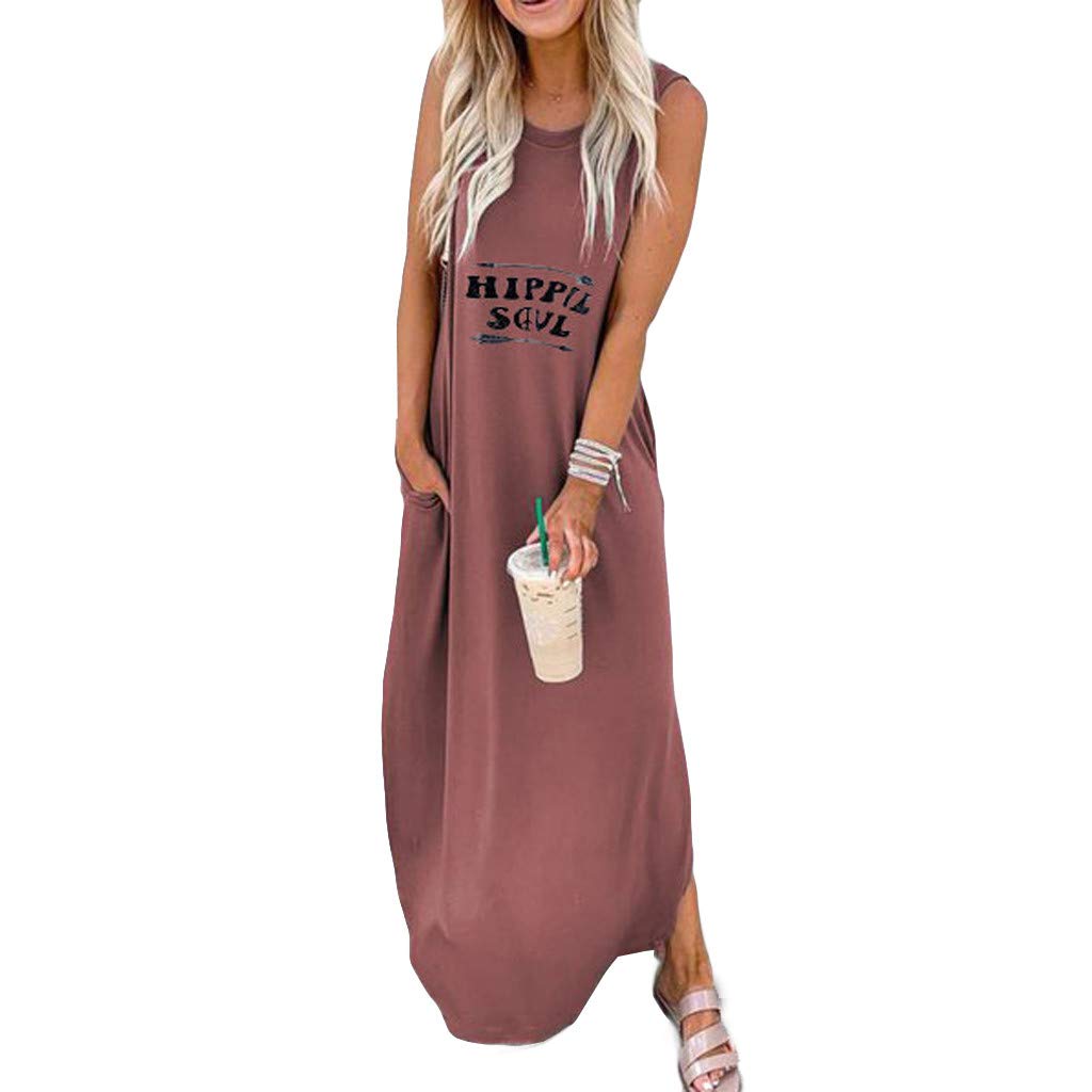 Saihui Women Dressmaxi Dresses For Women Hippie Soul Letters