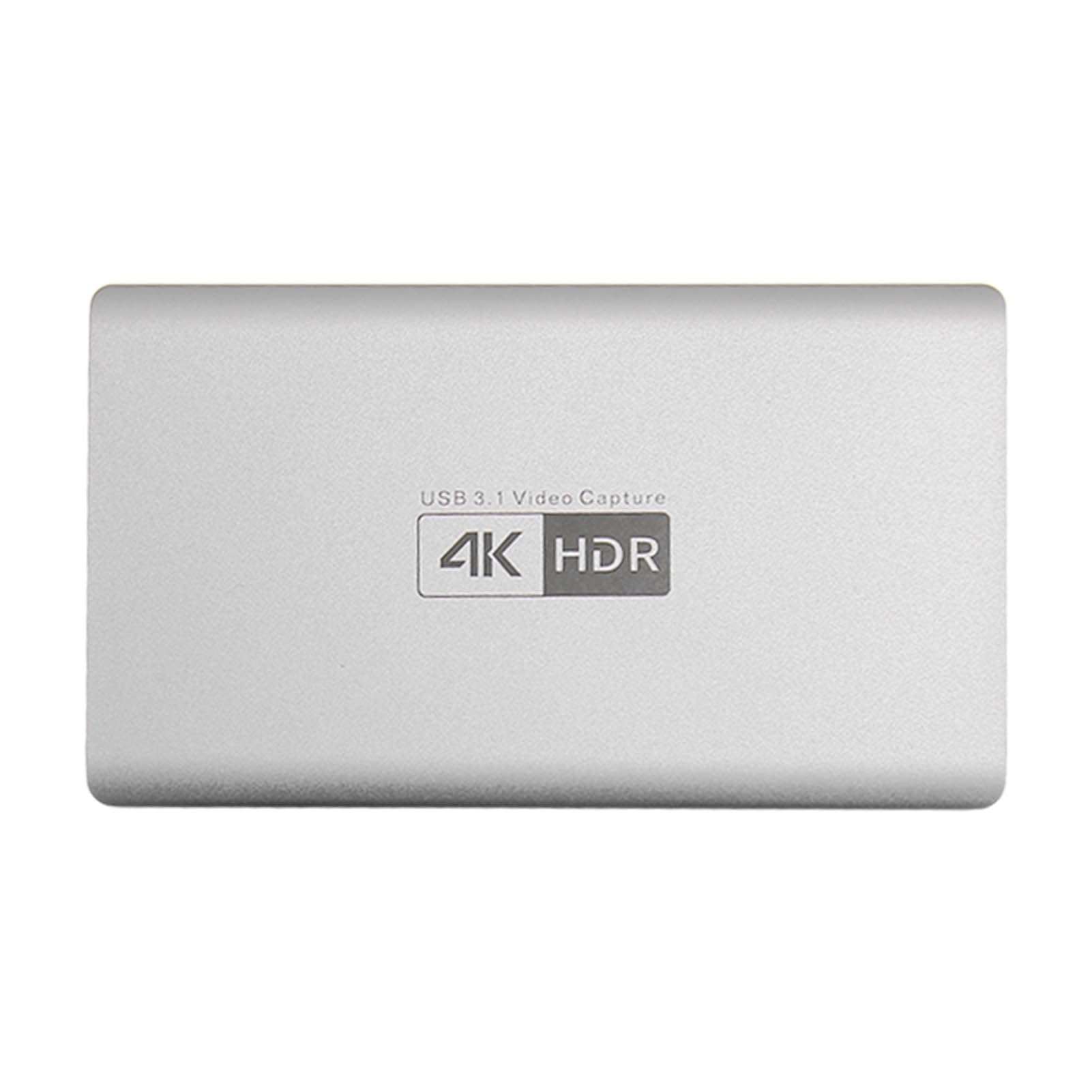 Scheda di Acquisizione Video HD 4K Plug and Play con Funzione di Registrazione Live per Giochi e Streaming Design Durevole in Alluminio (HC-367)