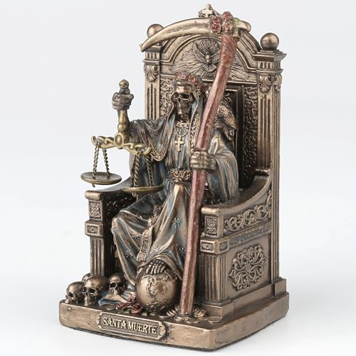 Figura Santa Muerte Sentada 8.57 cm Decoración Hogar miniatura 2