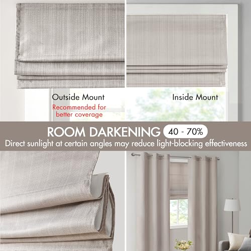 image for Madison Park Galen Cordless Fabric Privacy Single Panel Darkening, Ene