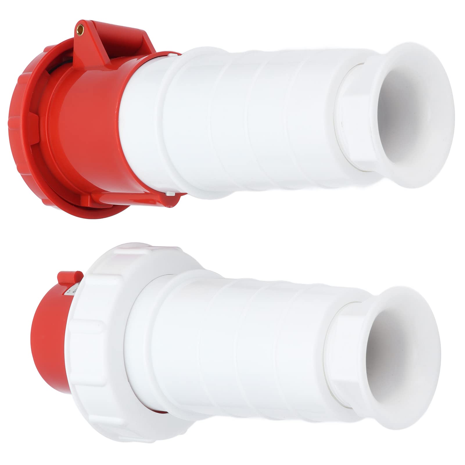 Enchufe Industrial Conector Impermeable Trifásico de 4 Pines IP67 para Uso en Exteriores 380V 63A Material de Polipropileno