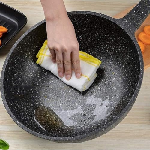 Wok antiadherente con tapa vidrio templado 32 cm miniatura 3