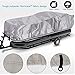 Pyle Universal Boat Adjustable Storage Cover - 17'-20'L to 96” Pontoon Boats Protection Custom Heavy Duty Waterproof Polyester Fabric, Snap Strap, Elastic Cord, Bag