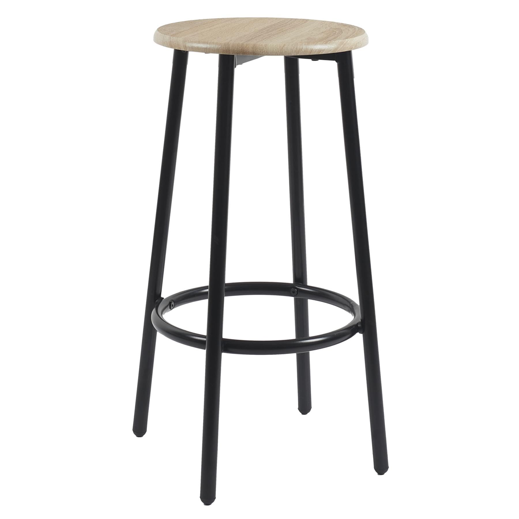 HOME DECO FACTORY Table Mange-Debout avec 4 Tabourets Industriel Marron