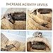 Milisten Indoor Pet Wooden Hedgehog Ladder Fence Animal Cage Accessory for Hamsters Chinchillas Guinea Pigs Natural Chew to Keep Pets Active Entertained