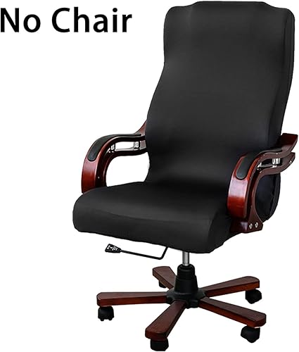 Miniatura 5 de BTSKY Fundas de cojín elásticas extraíbles para silla de computadora silla de respaldo alto silla de jefe silla giratoria funda de silla ejecutiva