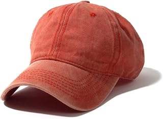 Washed Baseball Cap, Vintage Plain Dad Hats for Men/Woman, Unstructured Low Profile Denim Blank Cap