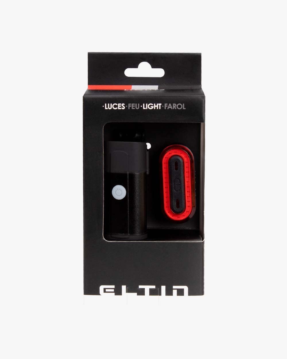 Eltin Pacchetto Ciclismo Luce Anteriore E Posteriore Bici 400+40Lm - Explorer