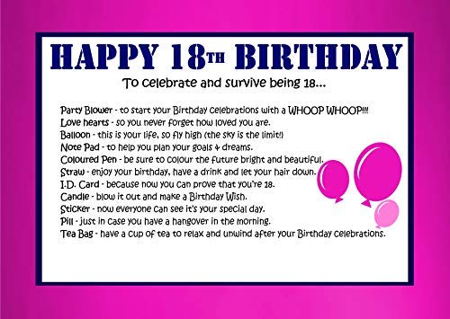 18th birthday survival kit girl