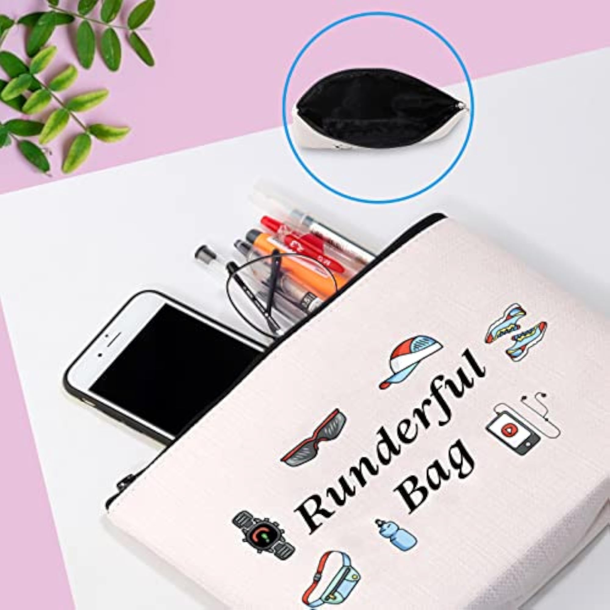 Running Lover Gift Makeup Bag, Zipper Pouch