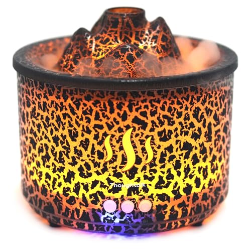 260ml Aroma Essential Oil Diffuser for Bedroom Cool Jellyfish Mist Aromatherapy Humidifier Ultrasonic Volcano Diffuser for Home 8H Auto Shut-Off Night Light