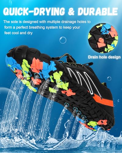 Image of Hike Barefoot Shoes Women Men,Wide Toe Water Shoes 2025 New Breathable Grounded Footwear Non-Slip Fashion Hiking Shoe for Walking Swim Pool Beach Outdoor Water Sports