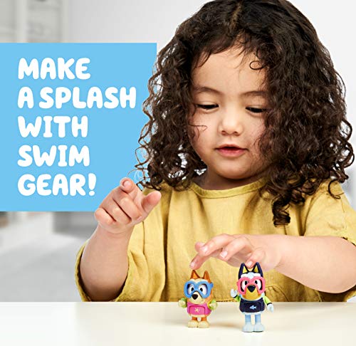 Bluey - Pool Time: Bluey & Bingo 2.5 inch Figures - 2 Pack, Multicolor (13039) - Image 4