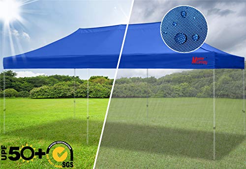 Image of MASTERCANOPY Replacement Pop Up Canopy Top (10x20, Royal Blue)