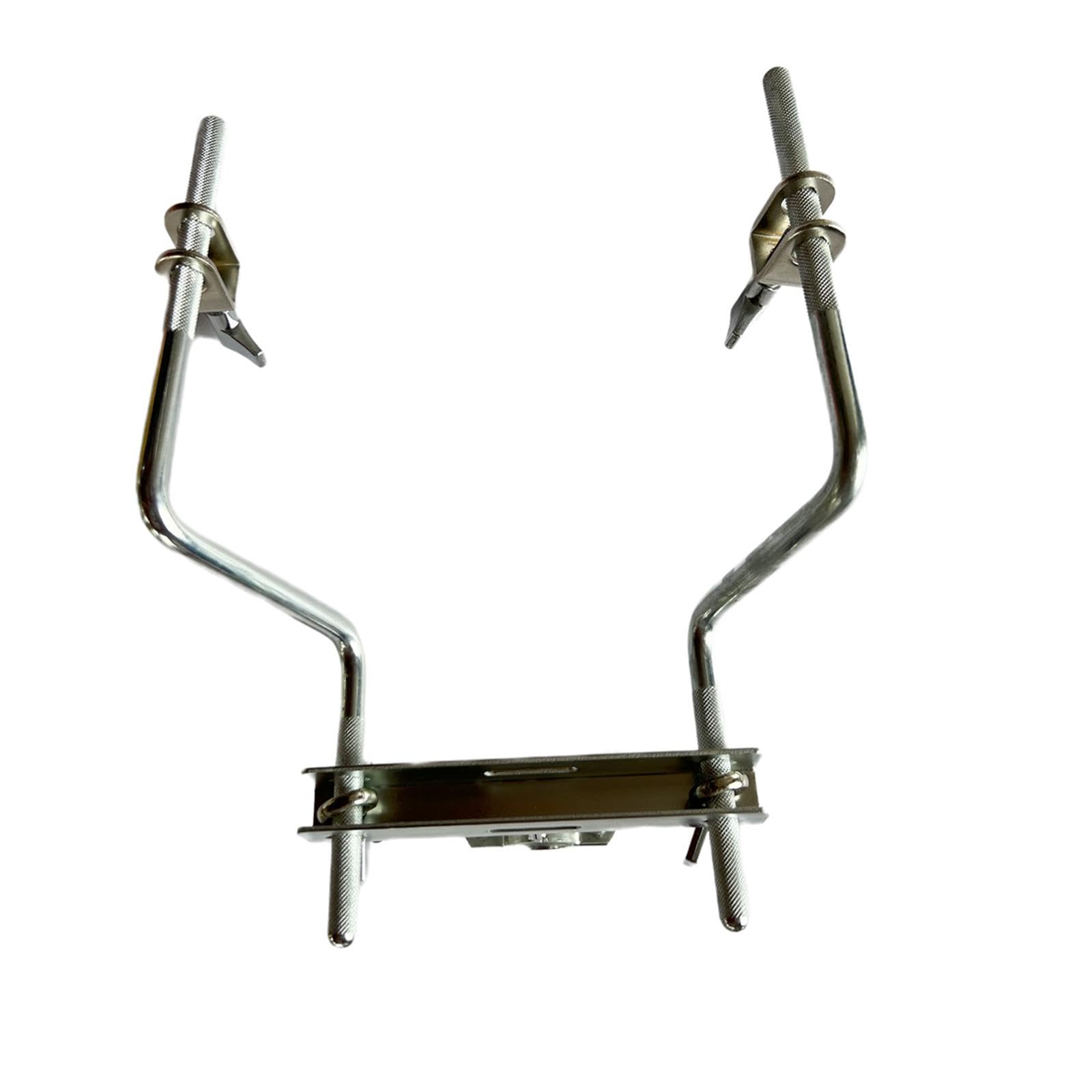 Abrazadera para Cencerro de Tambor Soporte Fijador Montura de Metal Resistente Accesorio de Percusión Adecuado para Bateristas Y Escenarios Musicales, 2 cabezas