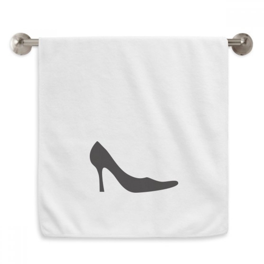 Serviette moelleuse motif talons noirs 33x74 cm pour le visage