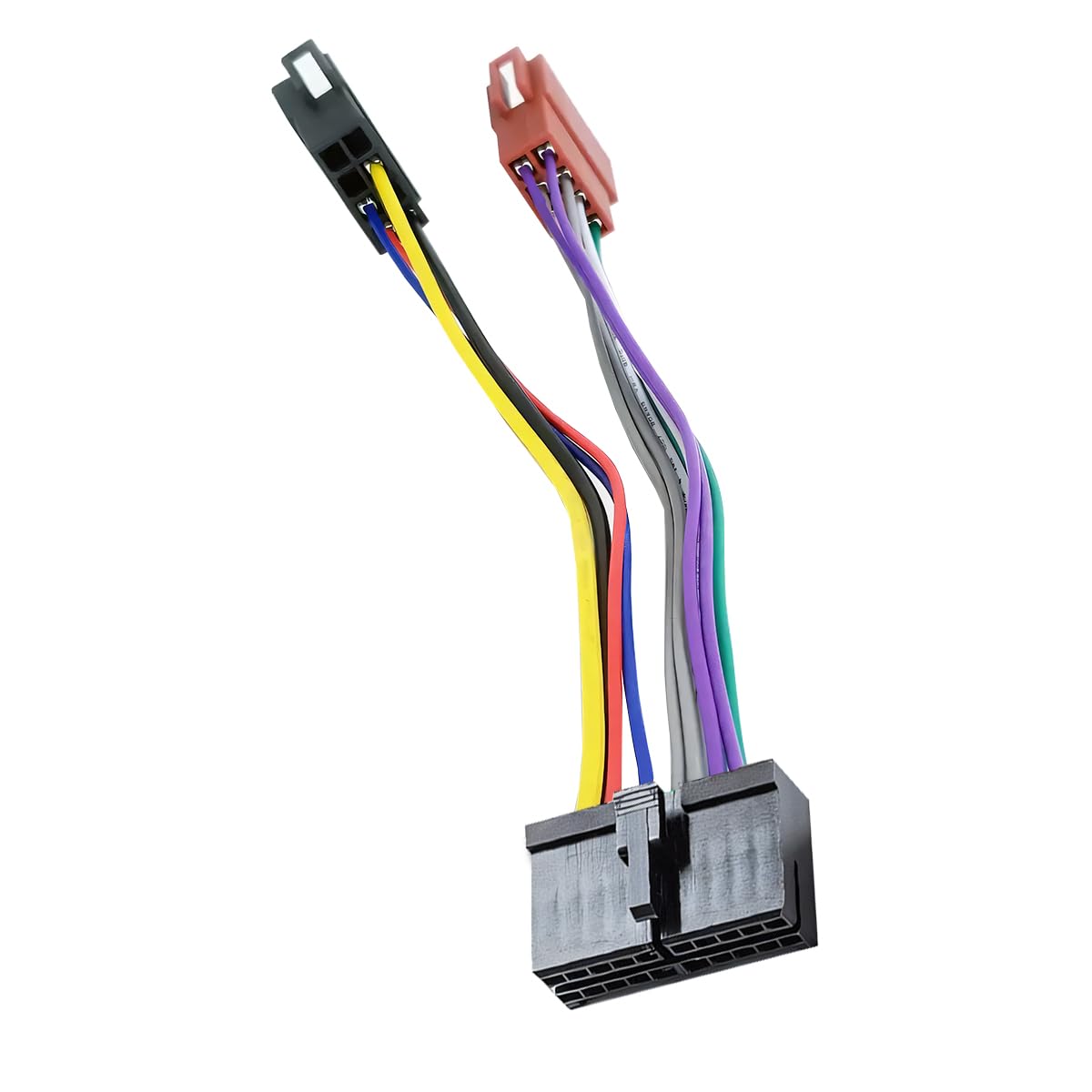 2 Pezzi Connettore per Autoradio ISO, Cavo Adattatore Autoradio DIN 2X 8 Pin, Connettore di Alimentazione e Cavo per Altoparlanti, Compatibile con Fiat, VW, Opel, Ford, Audi, BMW e Altri