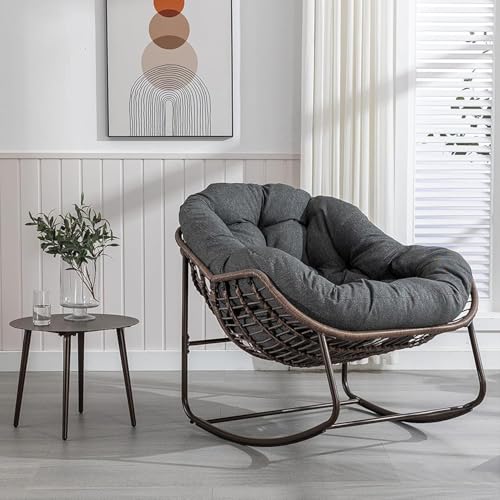 WNRLL Silla Mecedora con Cojín