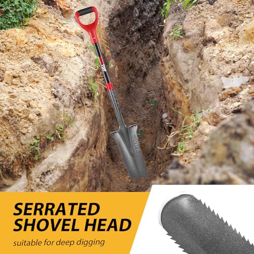 Pala de Jardín Drain Spade 44 pulgadas con Mango Fibra miniatura 5