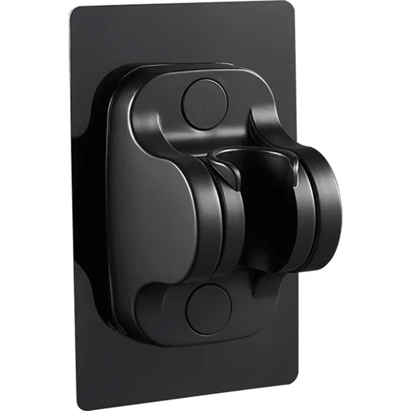 Shower Head Holder Self-Adhesive Shower Holder Adjustable Head Nozzle Handheld Punch-Free Multi Angle Rotation Bracket(Black)