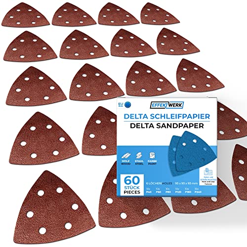 120 Schleifdreiecke 93x93x93mm – Mix Körnung 40-240 Für Deltaschleifer (S&S-Shop) Schleifpapier Für Ecken 120 Schleifdreiecke 93x93x93mm – Mix Körnung 40-240 Für Deltaschleifer (S&S-Shop) Schleifpapier Für Ecken