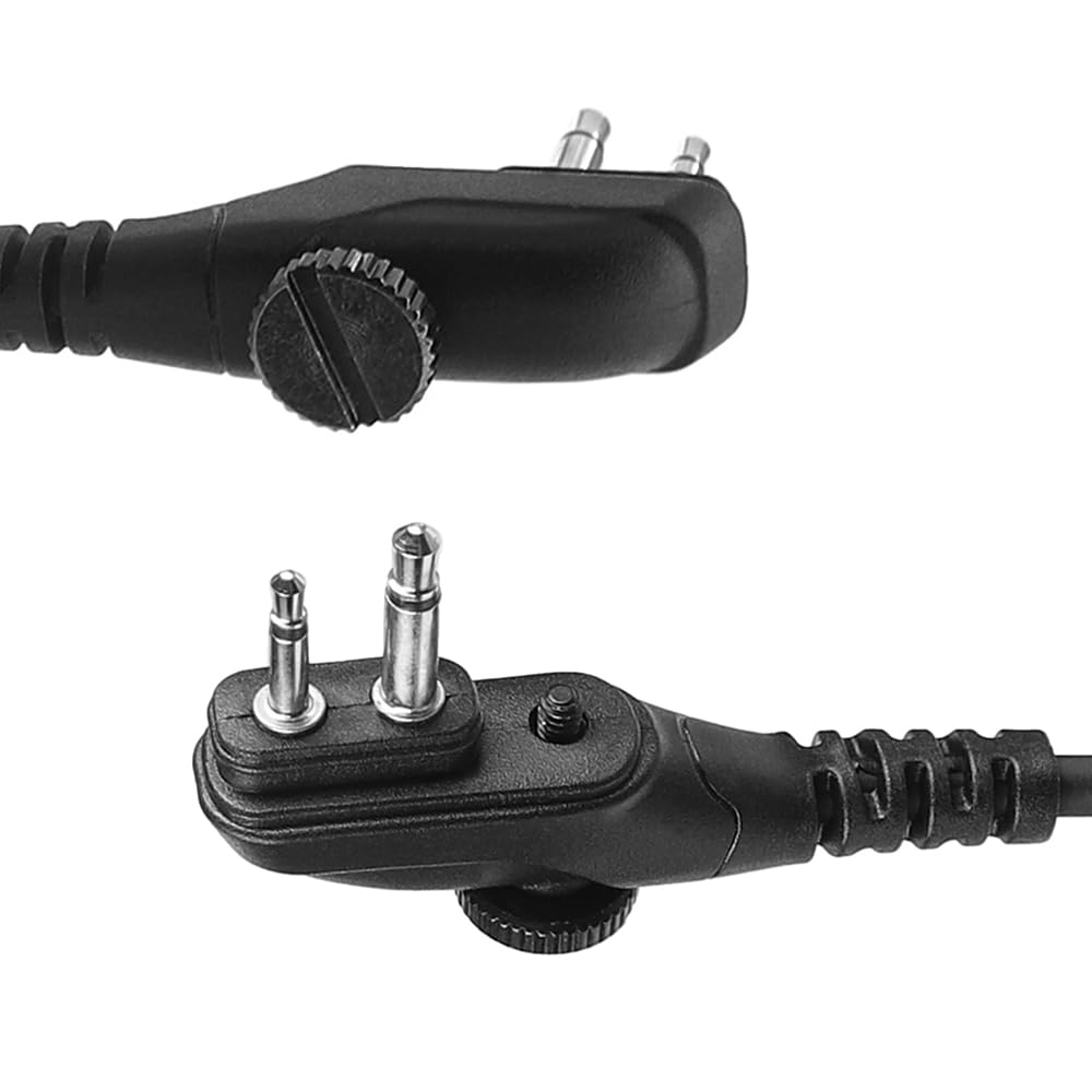 Microfono per radio Hytera BD505 BD615 PD405 PD505 PD565 2 pin con vite | Microfono da spalla portatile compatibile con Walkie Talkie Midland G15Pro G18 HYT BD555 PD485 Power446 TC-446S TC-610 TC-620
