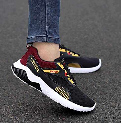 Image of AADI Men's Mesh Leather Outdoor Casual Shoes