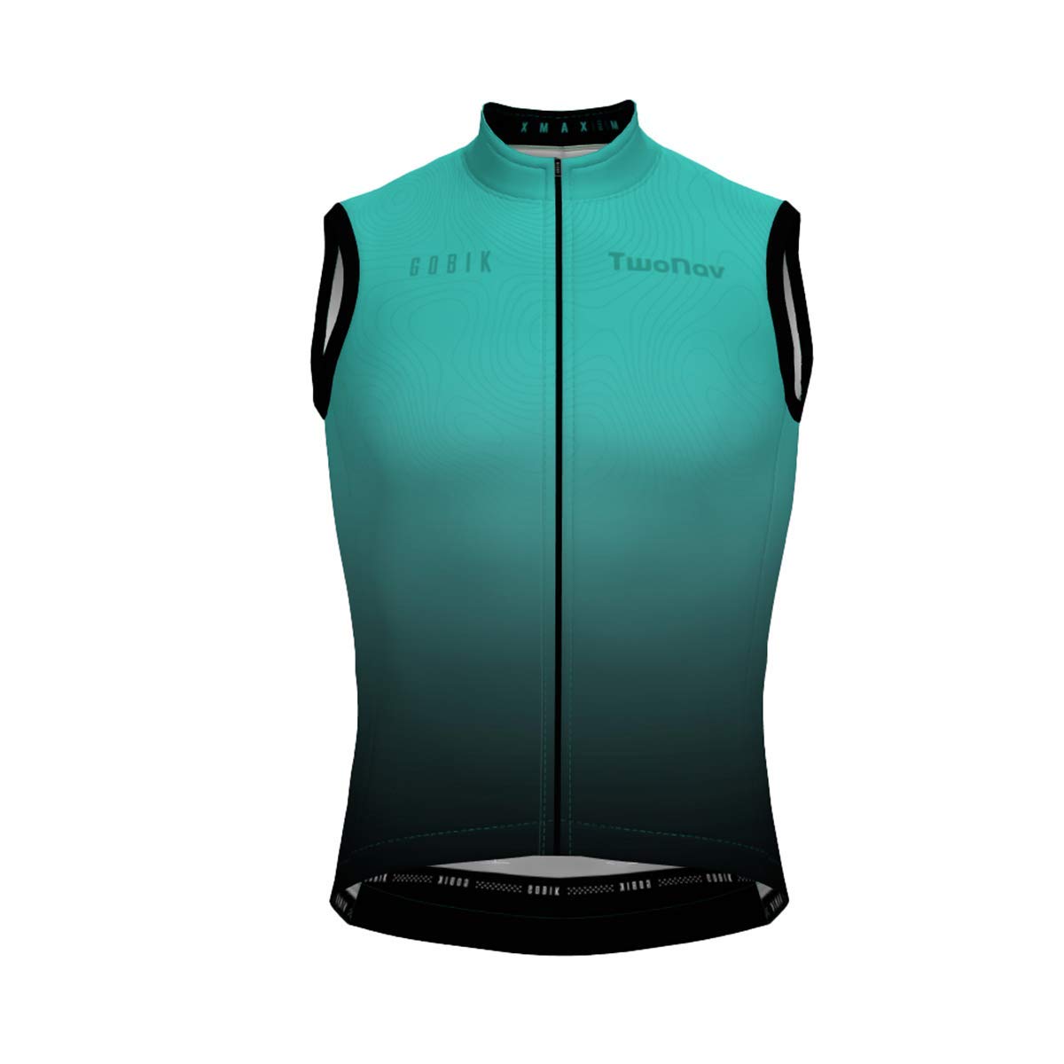 TwoNav - Chaleco Ciclismo para Hombre Freedom to Discover (XS), Turquesa