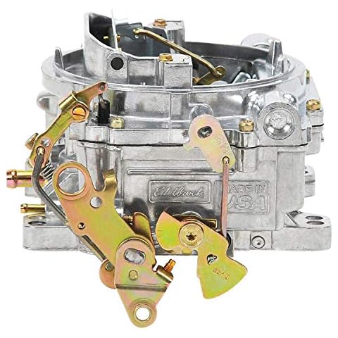 Edelbrock 1405 Performer 600 CFM Square Bore 4-Barrel Air Valve Secondary Manual Choke New Carburetor Cover