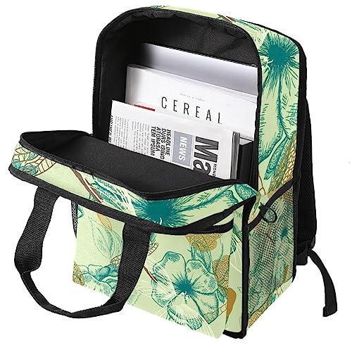 Sac à dos pour garçons fleurs et libellule multicolore 35cm