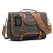 Produktbild CoolBELL Laptop Tasche Herren Umhängetasche Messenger Bag Multifunktions Schultasche Arbeitstasche Reisetasche Sport Kuriertasche Passend für 15,6 Zoll Notebook MacBook (Canvas Grau)