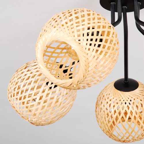 Plafonnier Basto d'exception 5 lumières écru au design épuré - 4