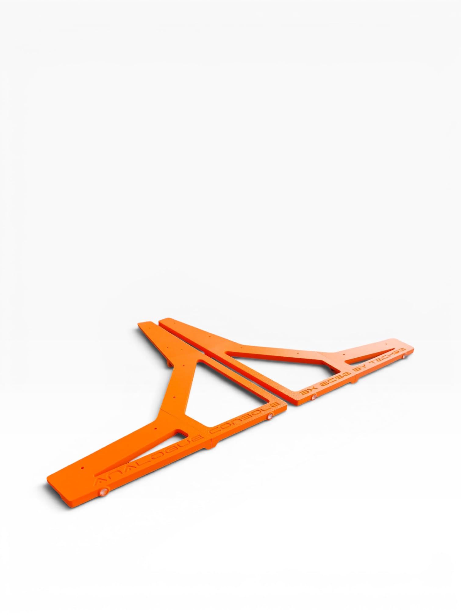 Supporto per console analogica Eurorack, per 3 Behringer Edge, Crave, Spice o Grind, supporto sintetizzatore, angolo 10°-45°-10°, arancione fluo