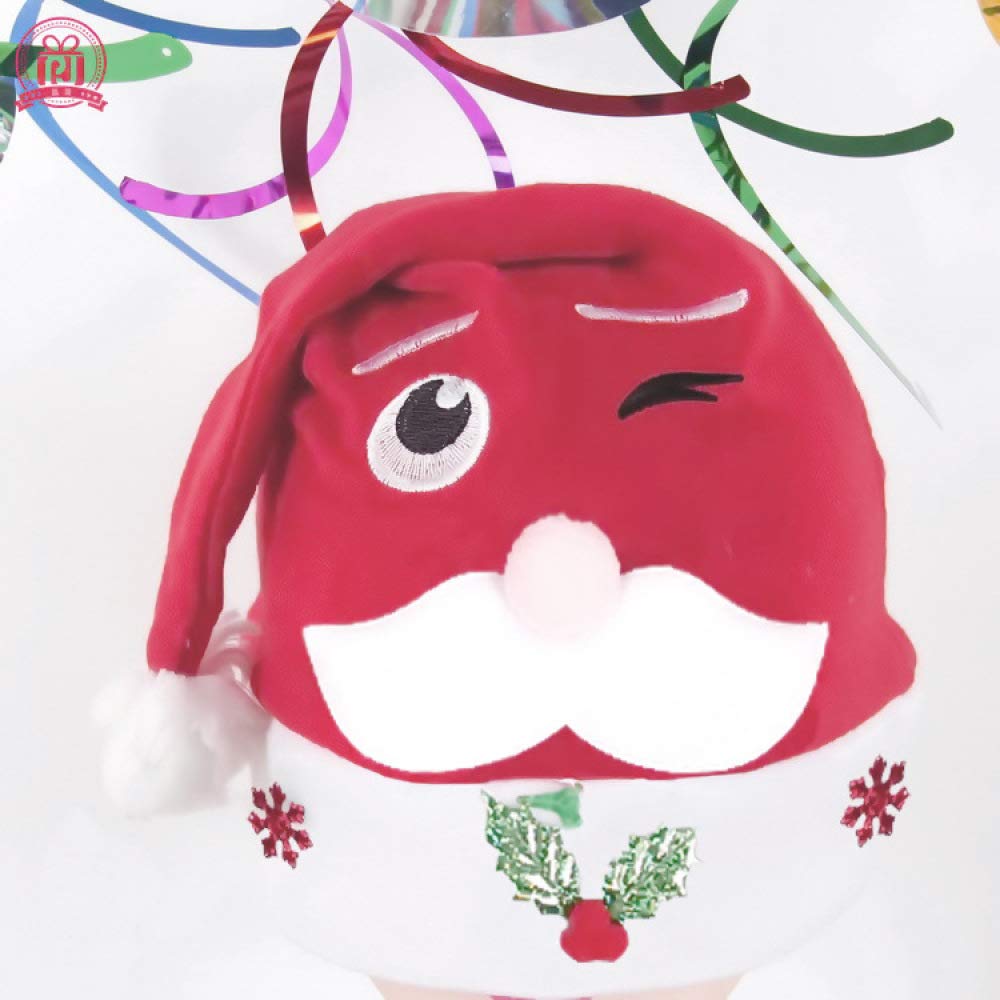 Christmas hat, flannel antlers cap, Christmas party holiday hat