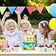 Humairc 2025 Tortendeko Einschulung 10tgl. aus Holz Junge Mädchen Schulkind Zuckertüte Cake Topper ABC 123 Cupcake Torte Deko Kuchendeko Schulanfang