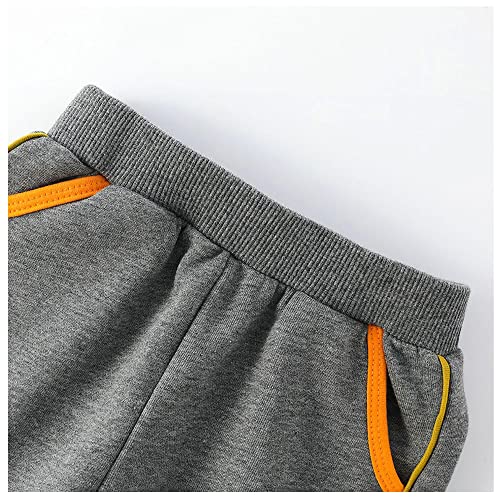 Image of Kids Casual Long Sleeve Athletic Pants Clothing Sets Toddler Baby Pull On Crew Neck 2 Piece Sweatsuits For Boys