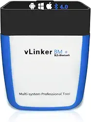Vgate Scanner Bluetooth vLinker BM+ OBD2, leitor de código de carro para iOS, Android e Windows – Feito para BimmerCode