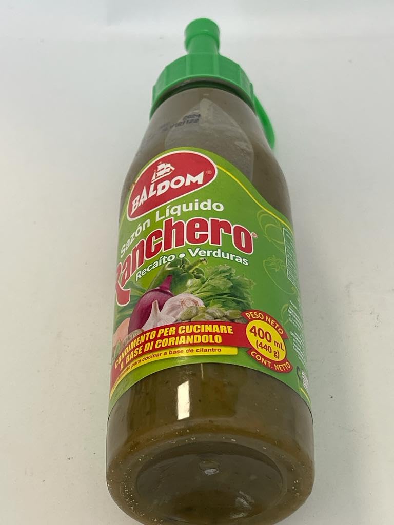 Sazon Ranchero Liquido Verduras BALDOM Mezcla de Especias Líquidas para Vegetales 440g